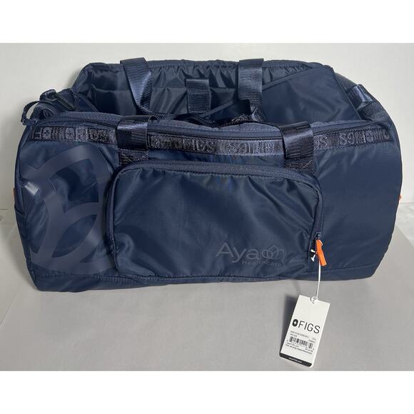 FIGS Other - FIGS SCRUBS Midnight Blue 8 Pocket Weekender Duffle Bag Aya Healthcare New Tags